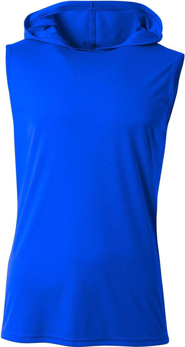 A4 NB3410 Youth Sleeveless Hooded T-Shirt - ROYAL - HIT a Double - 2