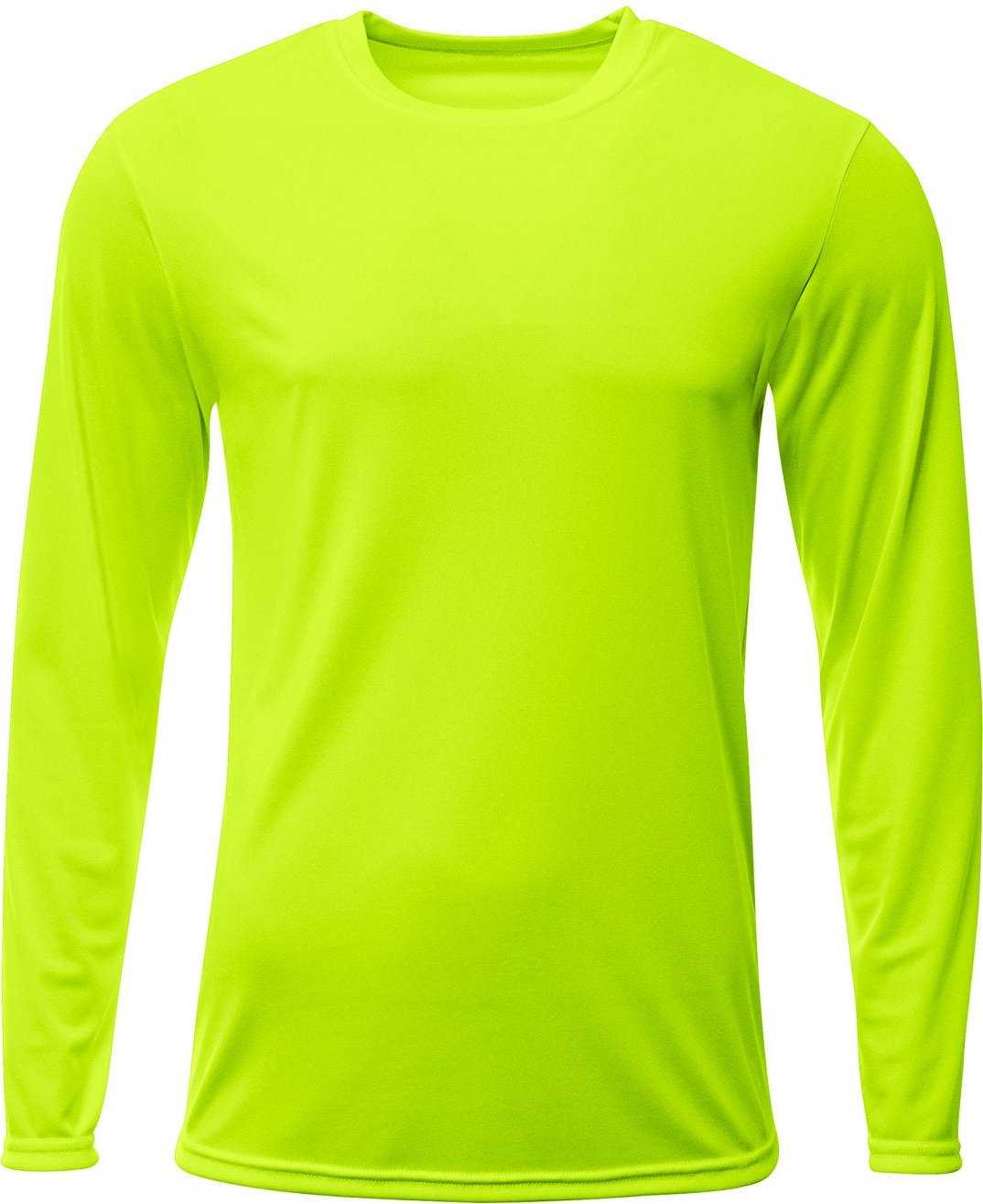 A4 NB3425 Youth Long Sleeve Sprint T-Shirt - LIME - HIT a Double - 2