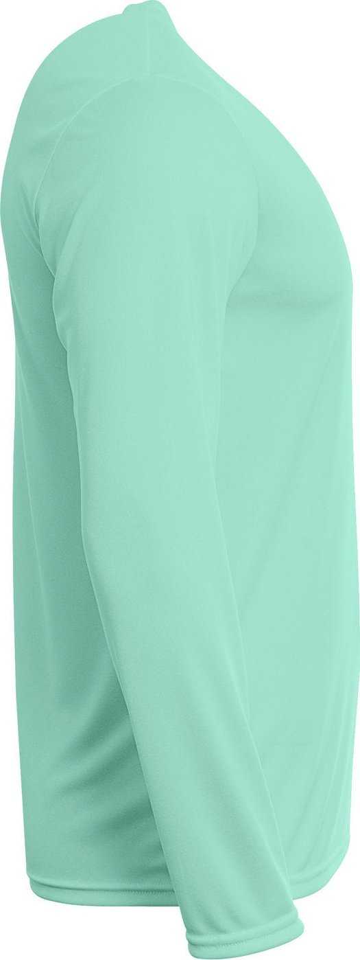 A4 NB3425 Youth Long Sleeve Sprint T-Shirt - PASTEL MINT - HIT a Double - 1