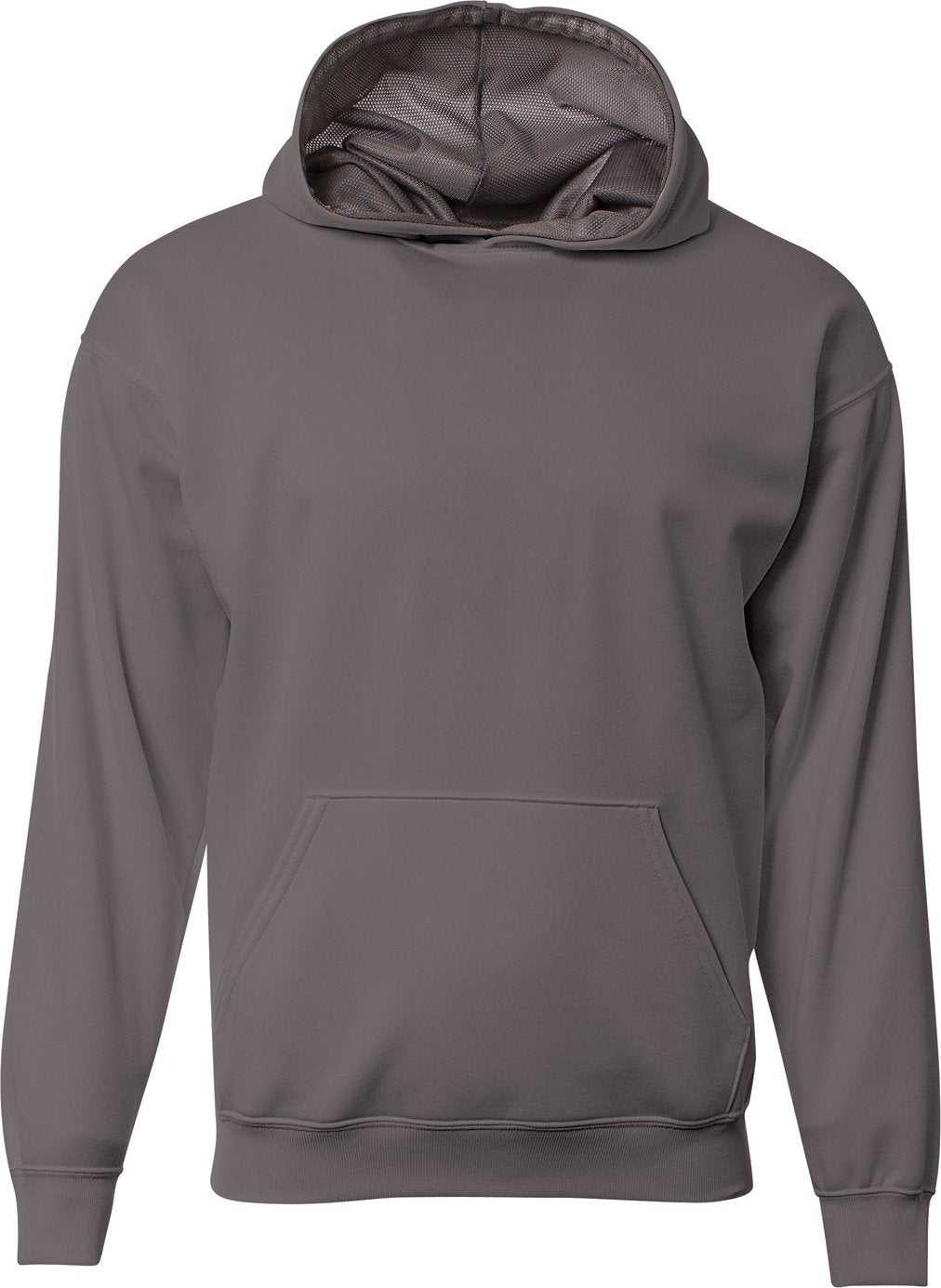 A4 NB4279 Youth Sprint Hooded Sweatshirt - GRAPHITE - HIT a Double - 2