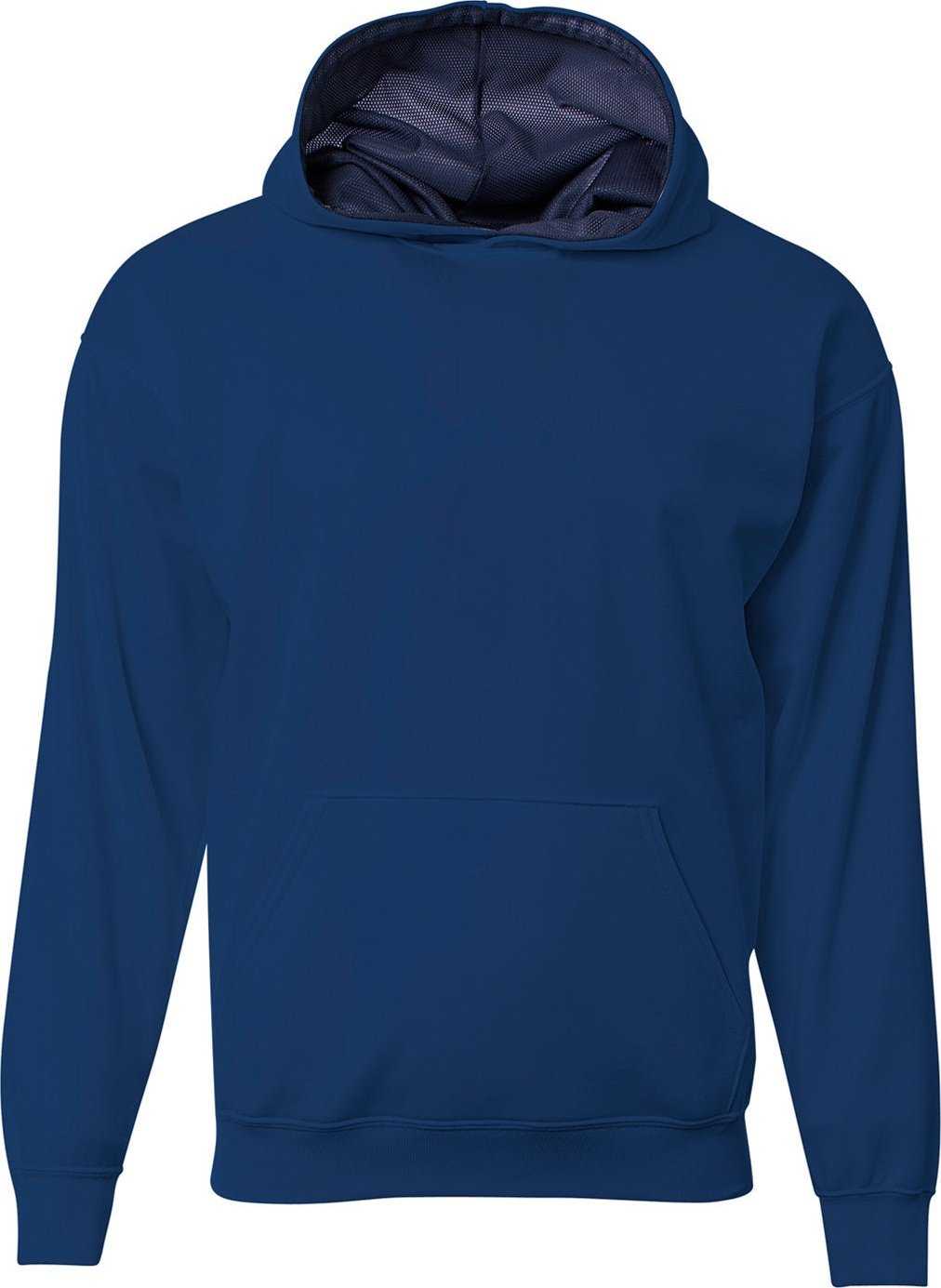 A4 NB4279 Youth Sprint Hooded Sweatshirt - NAVY - HIT a Double - 2