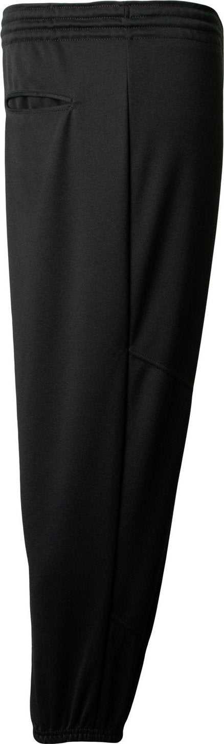 A4 NB6110 Youth Pro Dna Pull Up Baseball Pant - BLACK - HIT a Double - 1