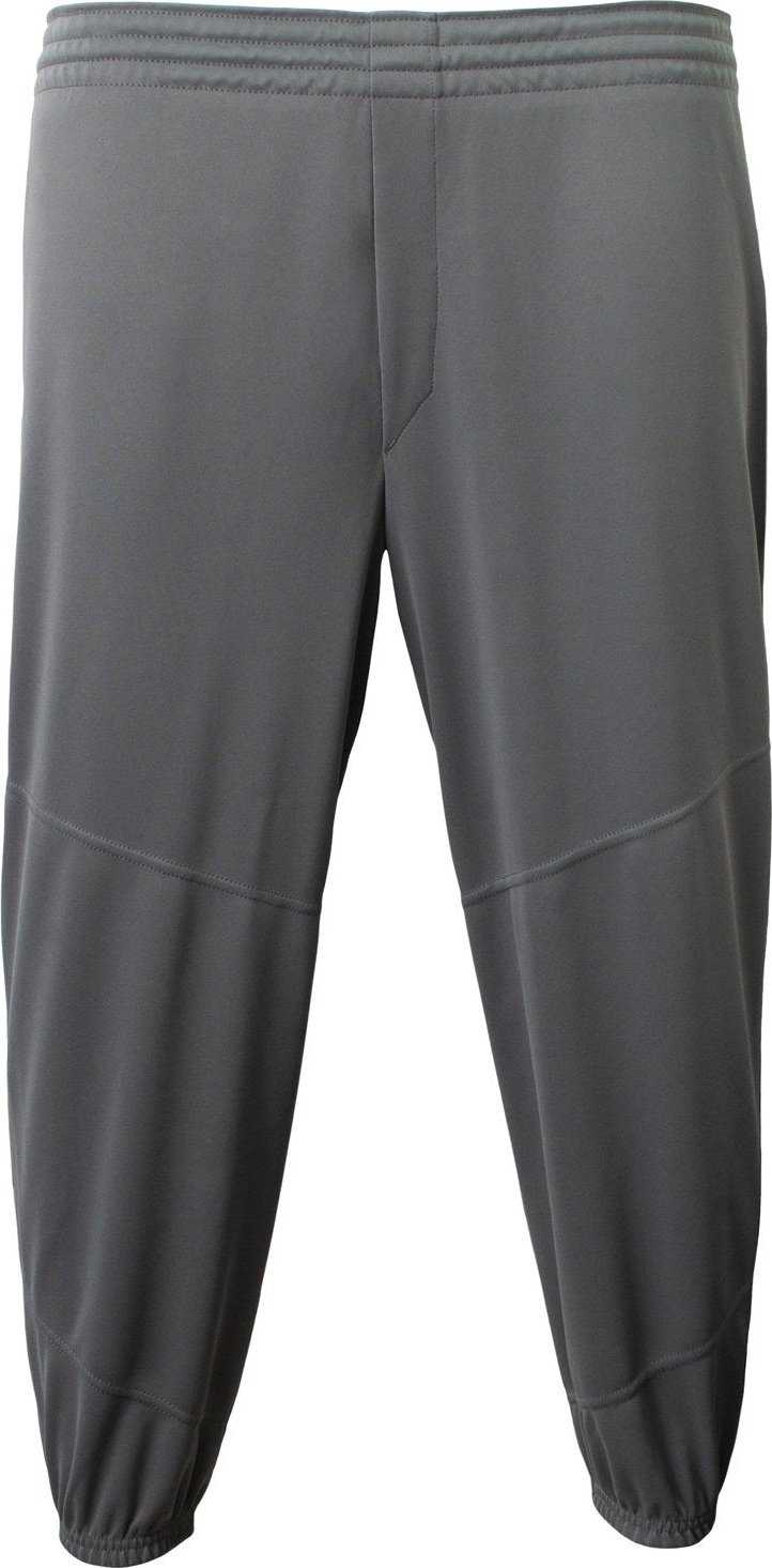 A4 NB6110 Youth Pro Dna Pull Up Baseball Pant - GRAPHITE - HIT a Double - 2