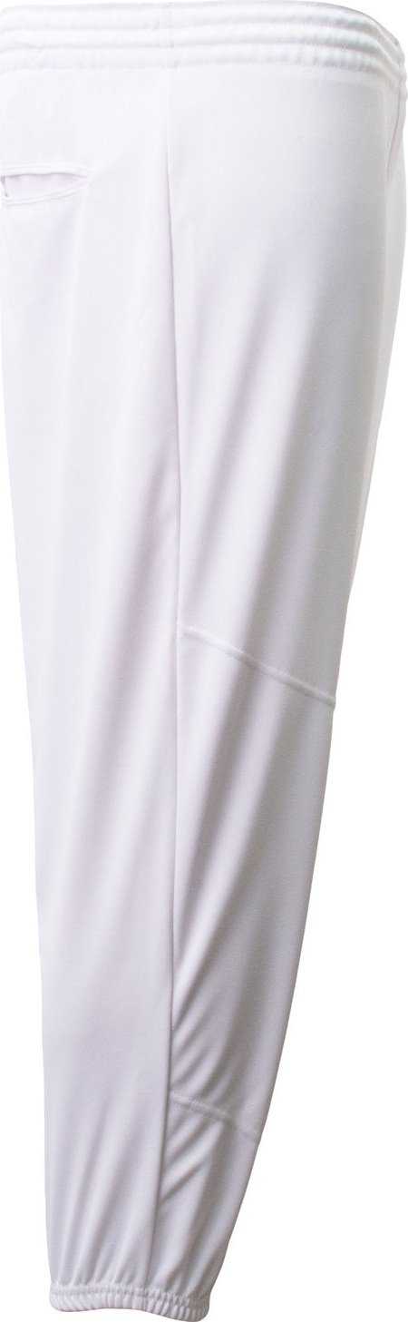 A4 NB6110 Youth Pro Dna Pull Up Baseball Pant - WHITE - HIT a Double - 1