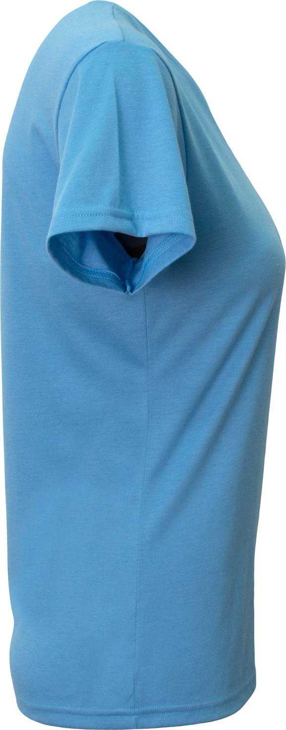 A4 NW3013 Ladies&#39; Softek V-Neck T-Shirt - LIGHT BLUE - HIT a Double - 1