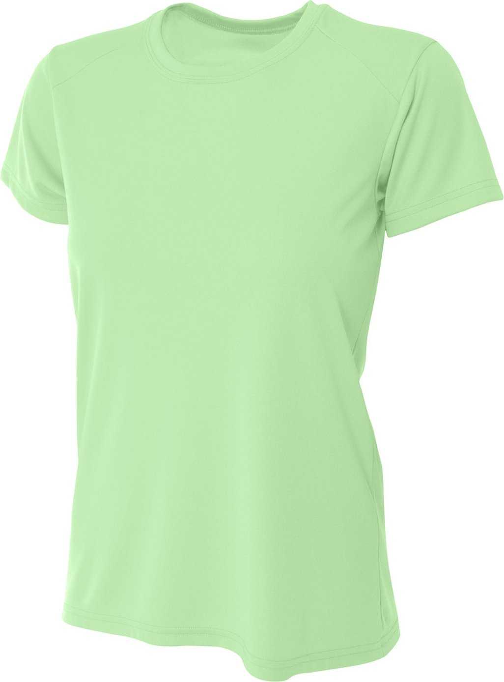 A4 NW3201 Ladies&#39; Cooling Performance T-Shirt - LIGHT LIME - HIT a Double - 2