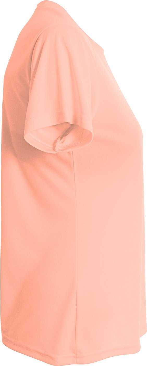 A4 NW3201 Ladies&#39; Cooling Performance T-Shirt - SALMON - HIT a Double - 1