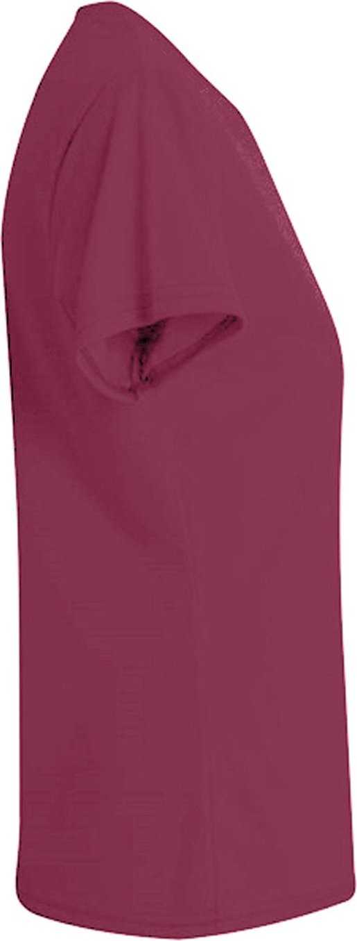 A4 NW3402 Ladies&#39; Sprint Performance V-Neck T-Shirt - MAROON - HIT a Double - 1
