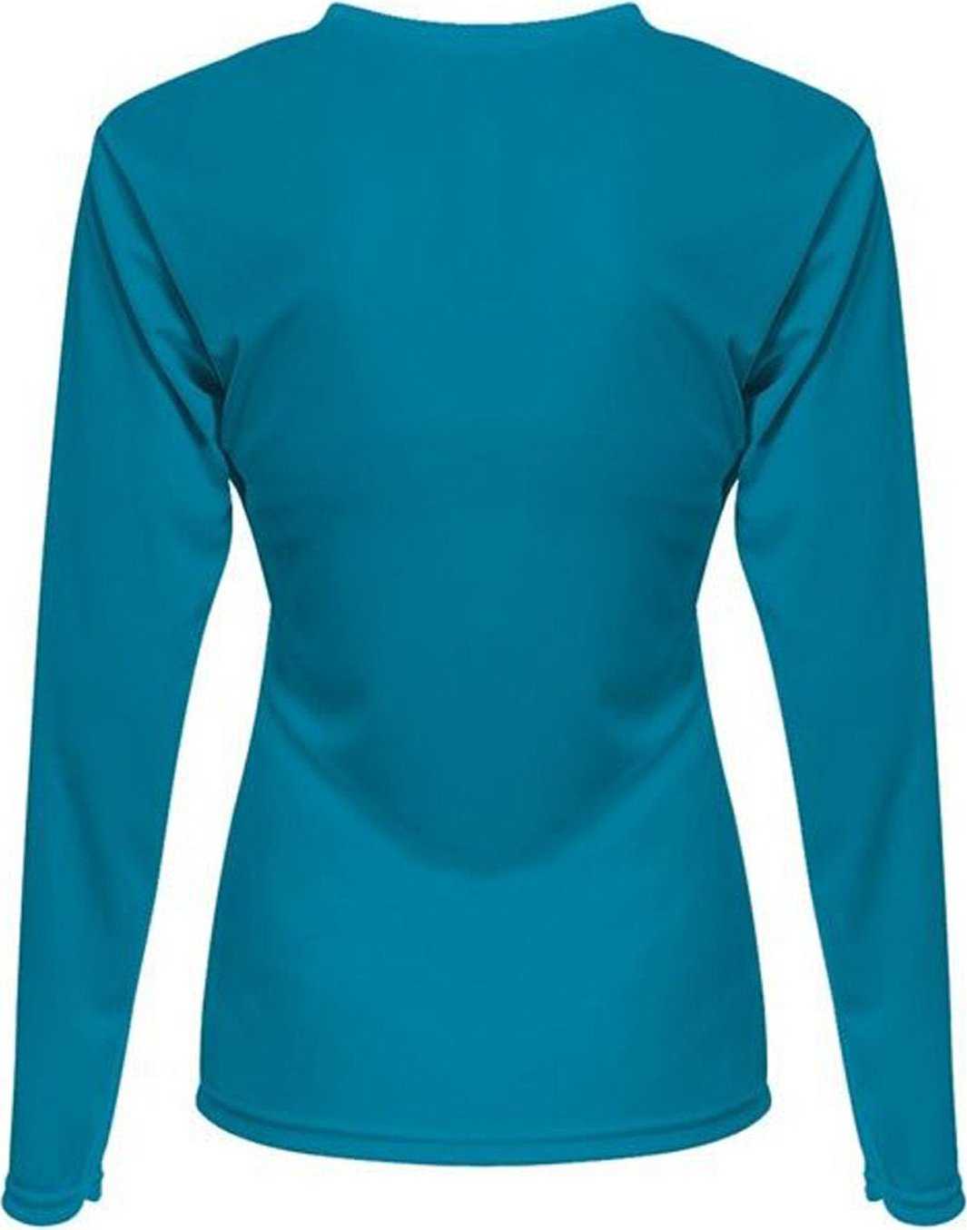 A4 NW3425 Ladies' Long-Sleeve Sprint V-Neck T-Shirt - ELECTRIC BLUE - HIT a Double - 2