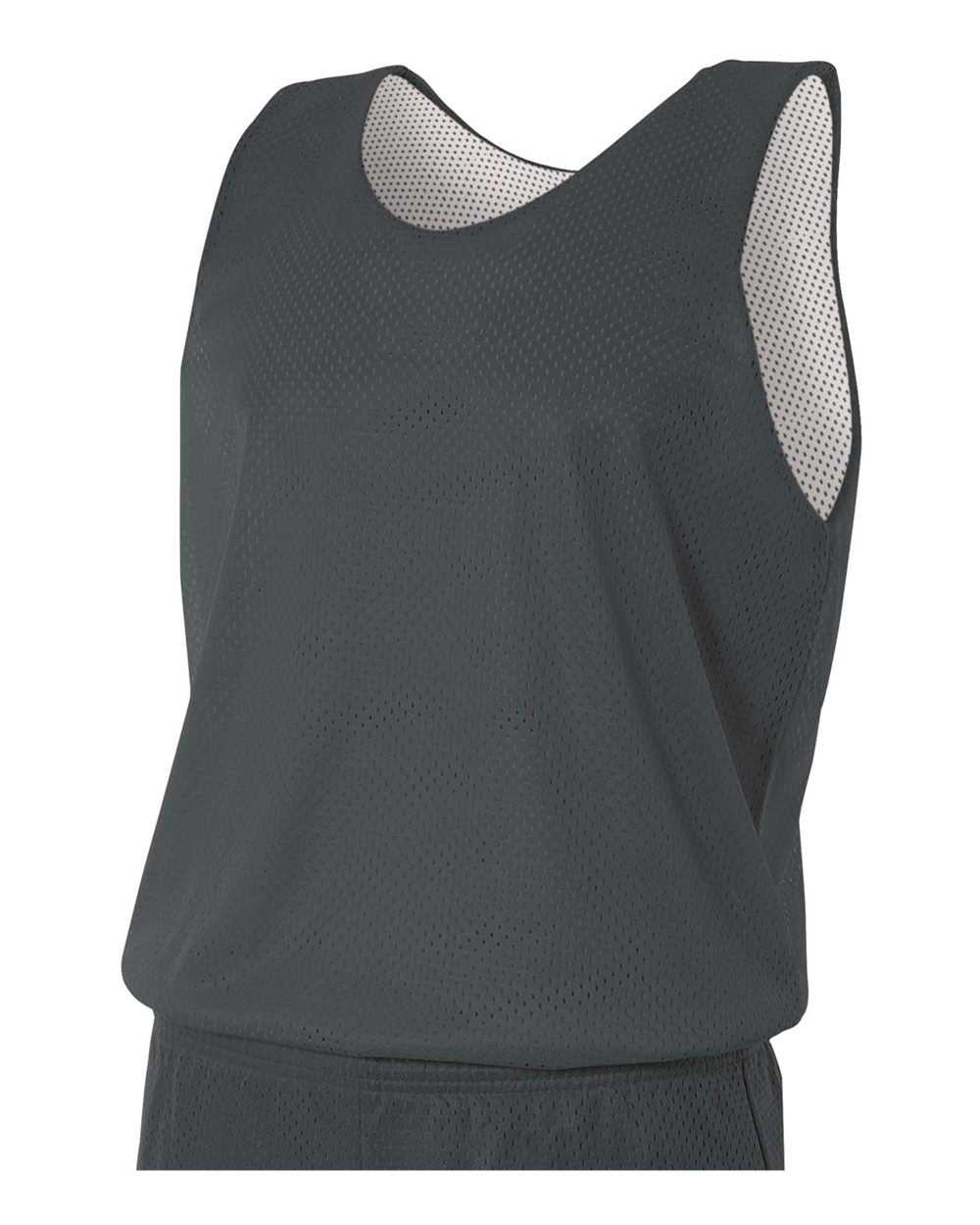 A4 N2206 Youth Reversible Mesh Tank - Graphite White - HIT a Double
