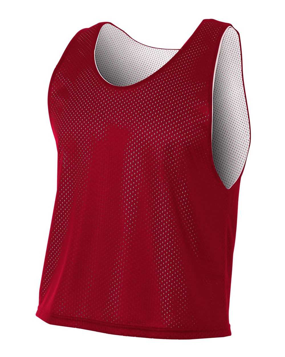 A4 N2274 Lacrosse Reversible Practice Jersey - Cardinal White - HIT a Double