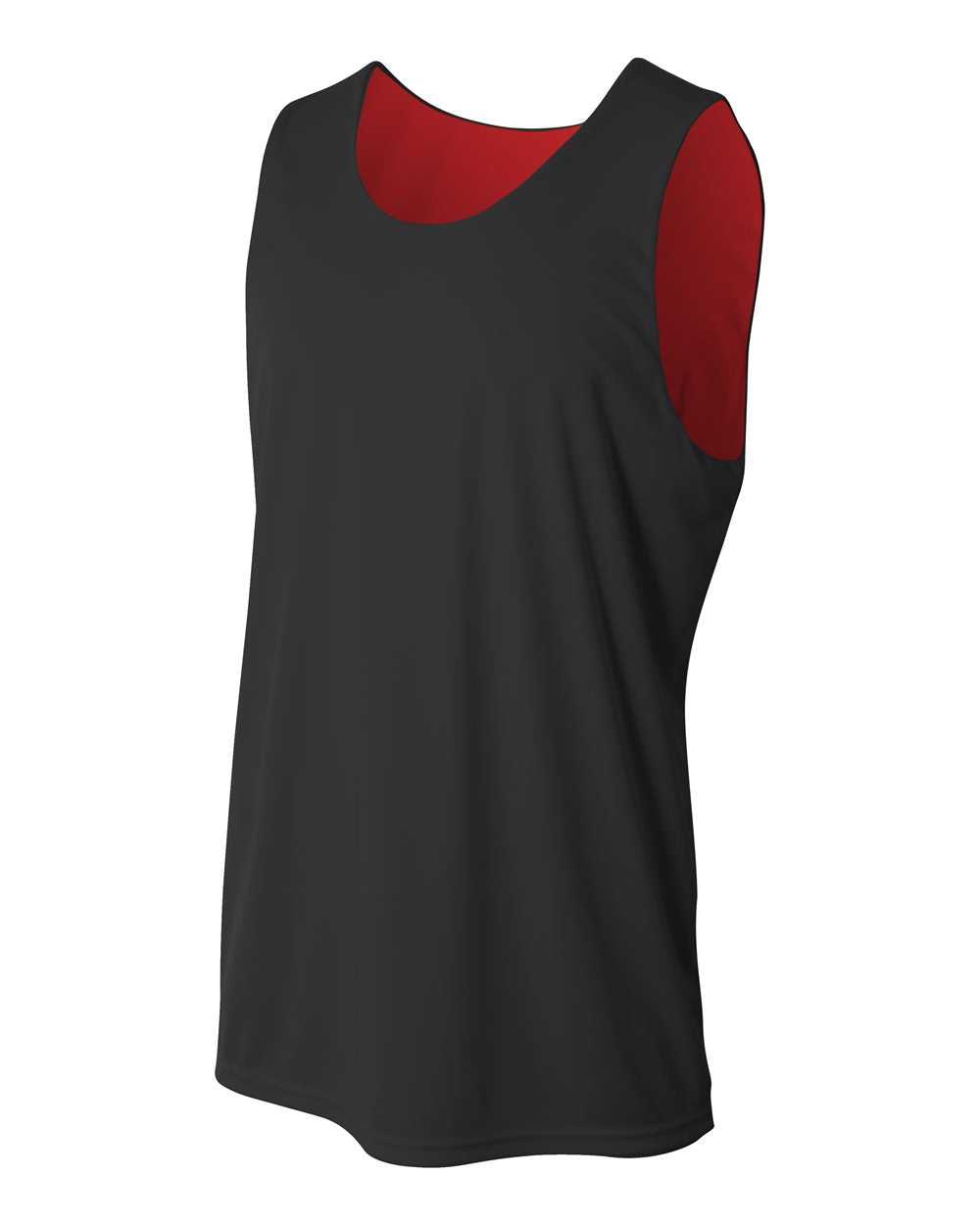 A4 N2375 Reversible Jump Jersey - Black Red - HIT a Double
