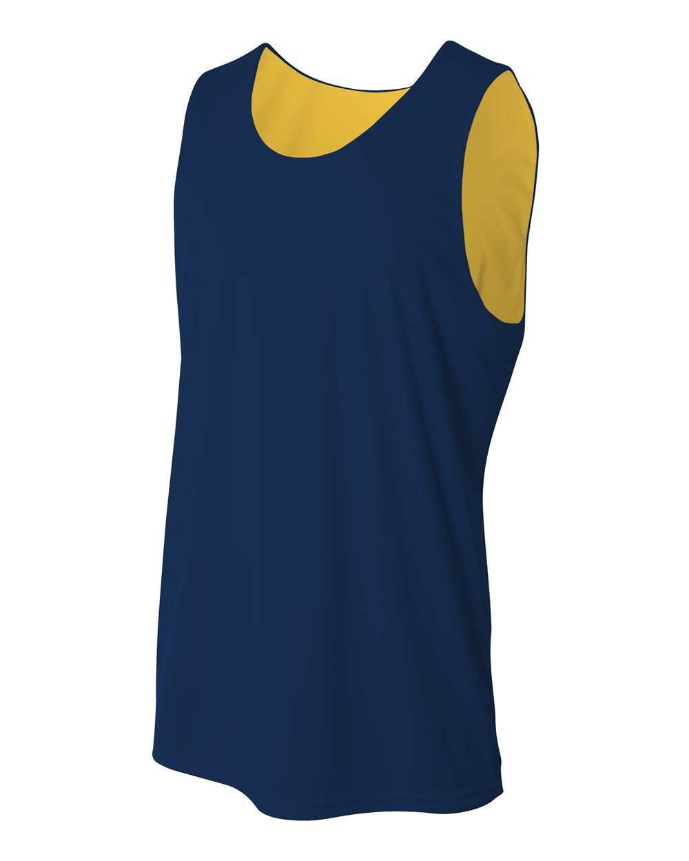 A4 N2375 Reversible Jump Jersey - Navy Gold - HIT a Double