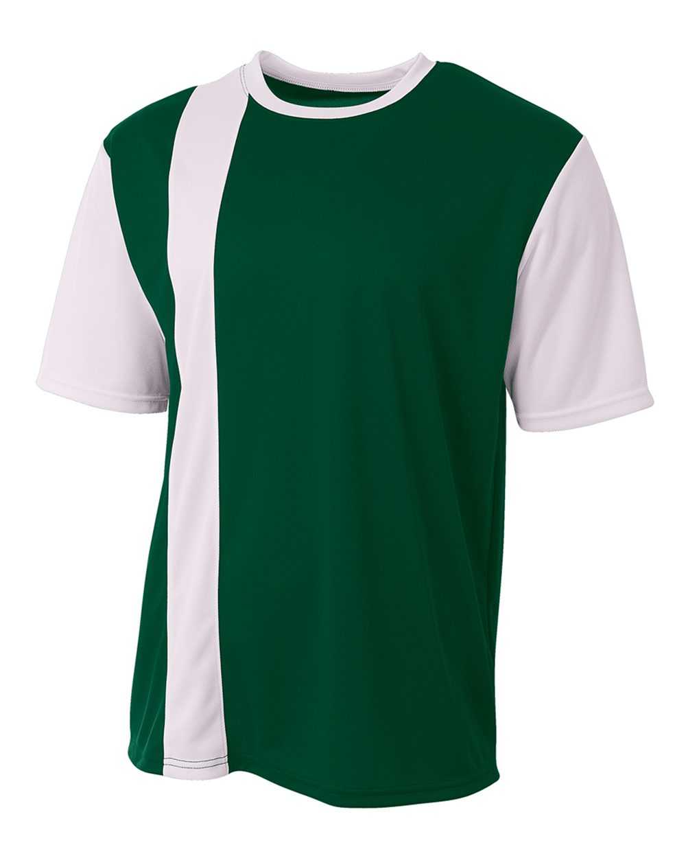 A4 N3016 Legend Soccer Jersey - Forest White - HIT a Double