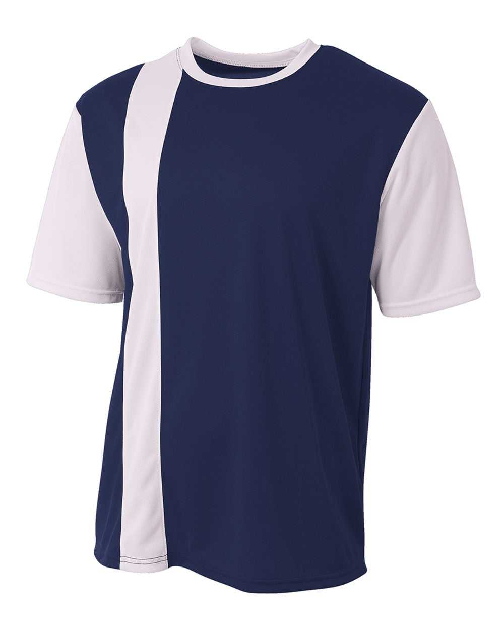 A4 N3016 Legend Soccer Jersey - Navy White - HIT a Double