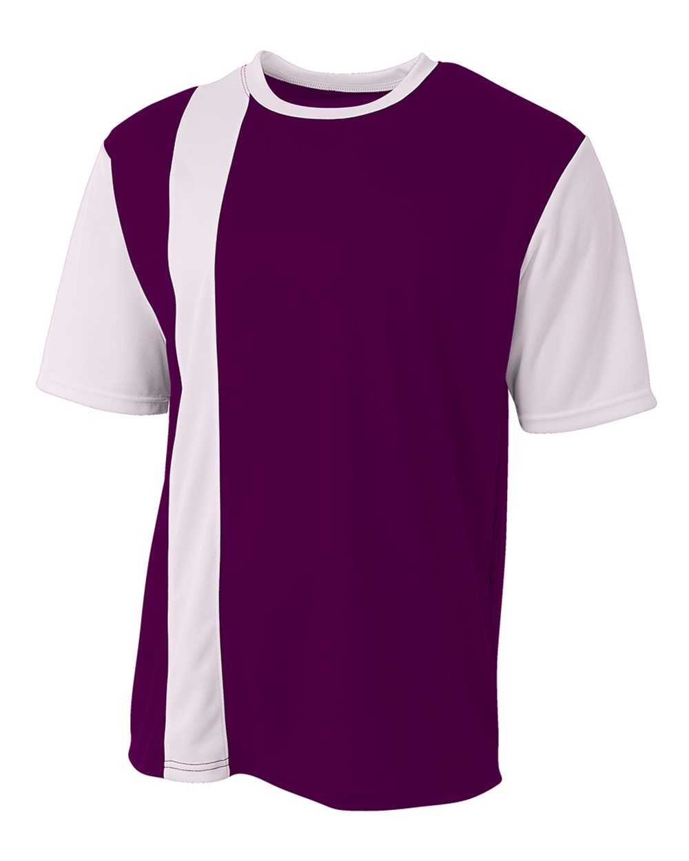 A4 N3016 Legend Soccer Jersey - Purple White - HIT a Double