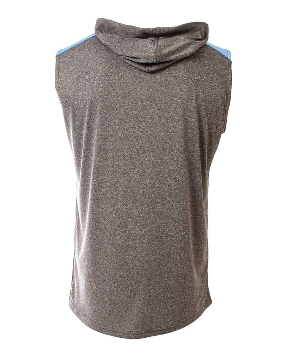 A4 N3031 Tourney Hooded Tee - Heather Light Blue - HIT a Double