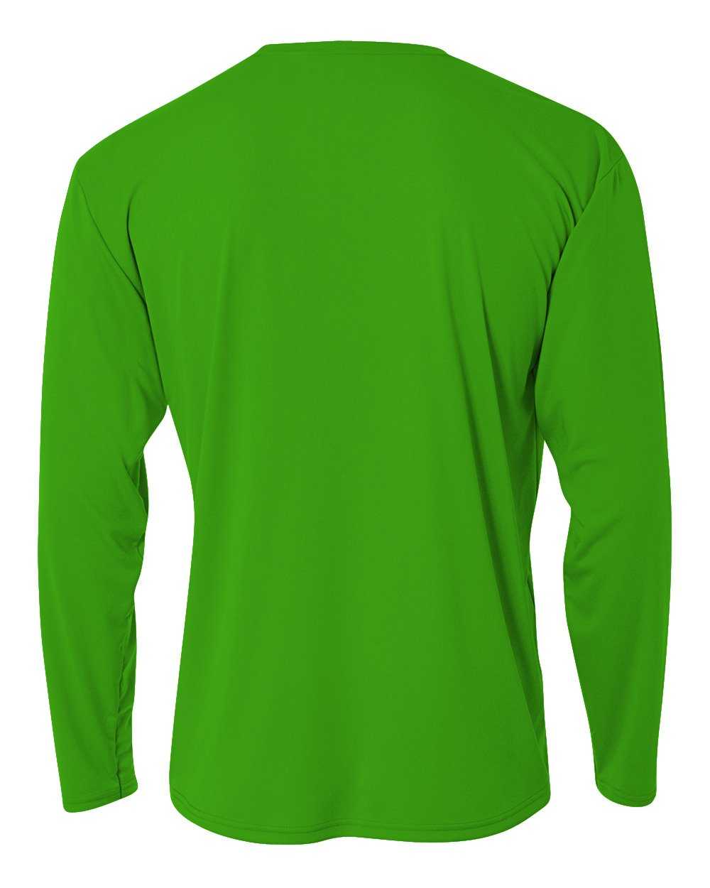 A4 N3165 Cooling Performance Long Sleeve Crew - Kelly - HIT a Double
