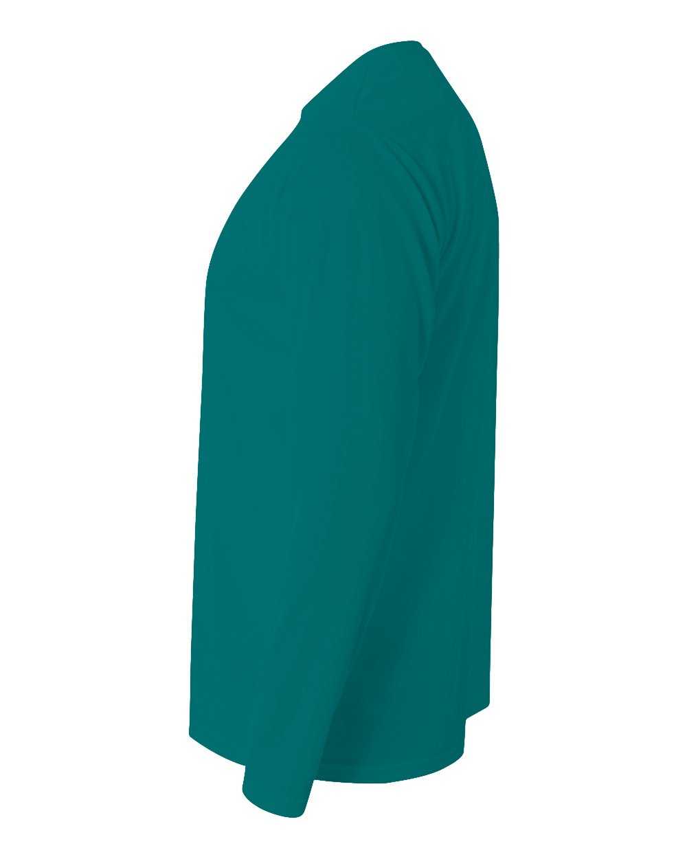 A4 N3165 Cooling Performance Long Sleeve Crew - Teal - HIT a Double