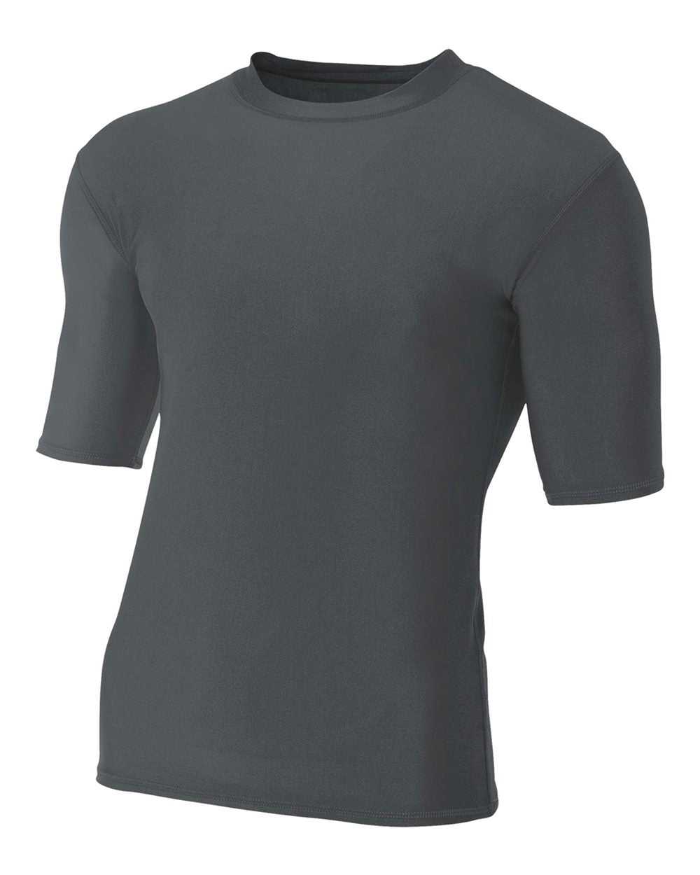 A4 N3283 1/2 Sleeve Compression Crew - Graphite - HIT a Double