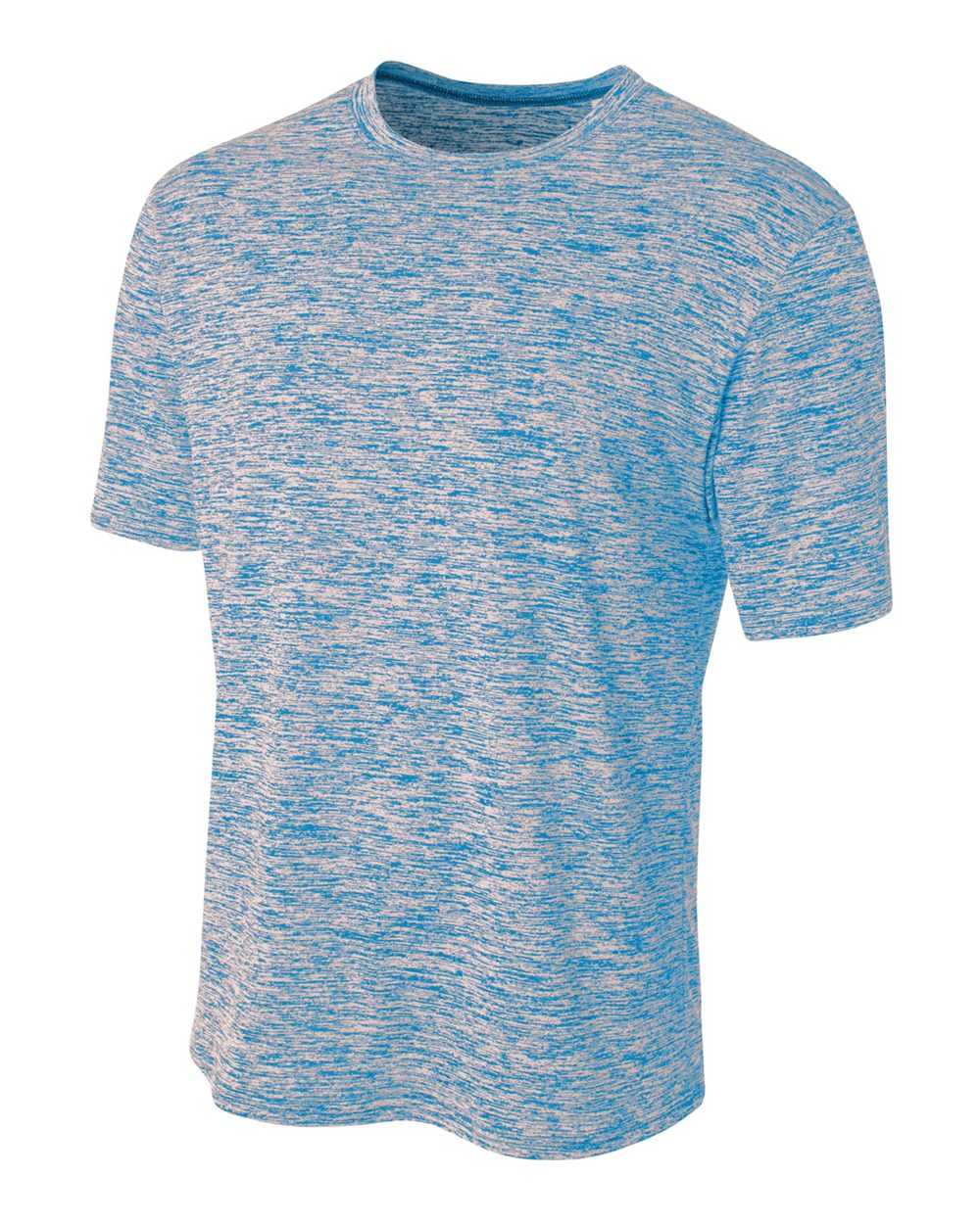 A4 N3296 Space Dye Tech Shirt - Light Blue - HIT a Double