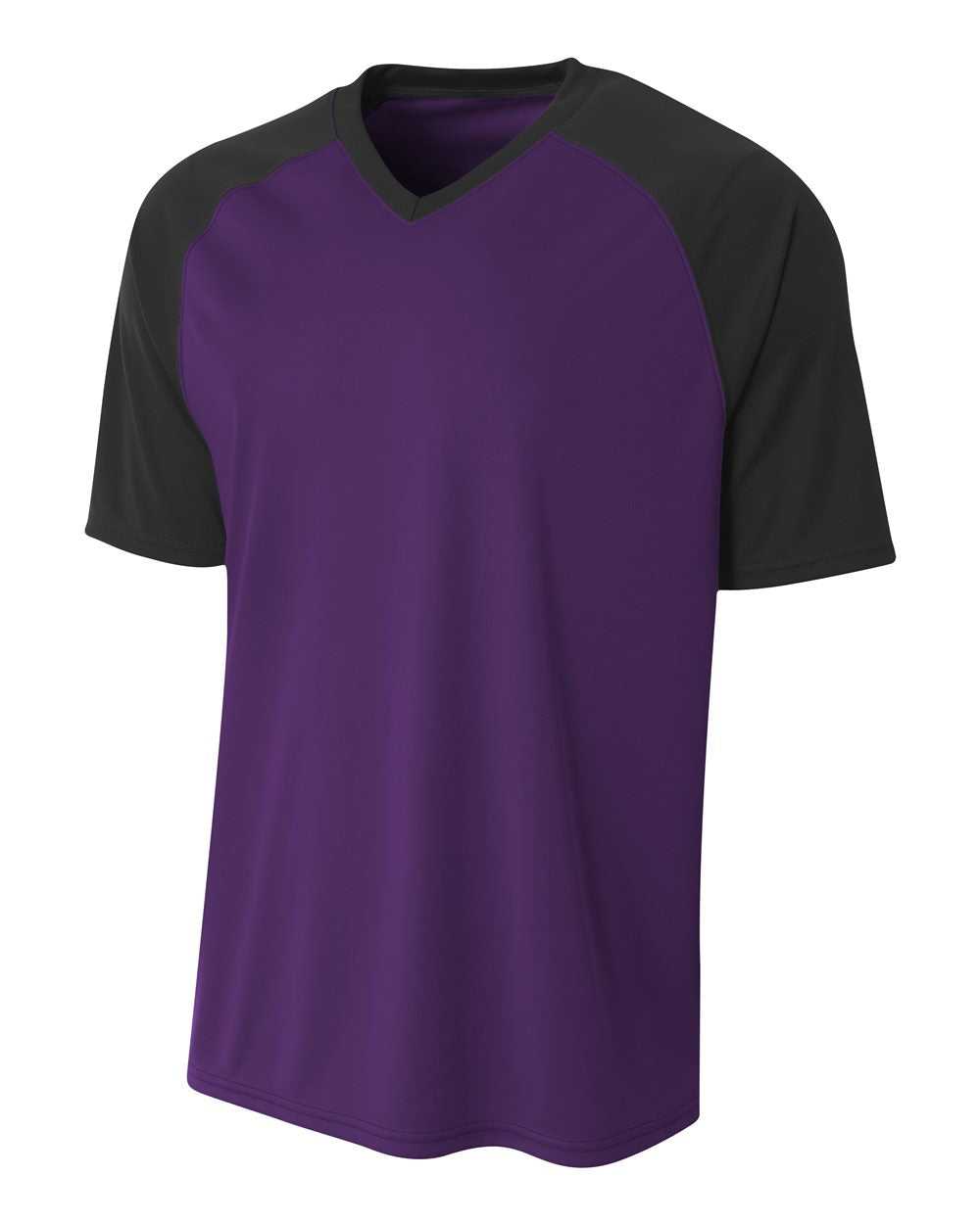A4 N3373 Strike Jersey - Purple Black - HIT a Double