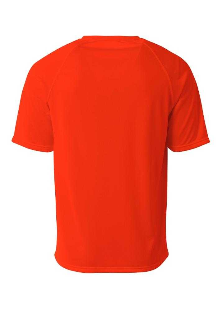 A4 N3393 SureColor Short Sleeve Cationic Tee - Athletic Orange - HIT a Double