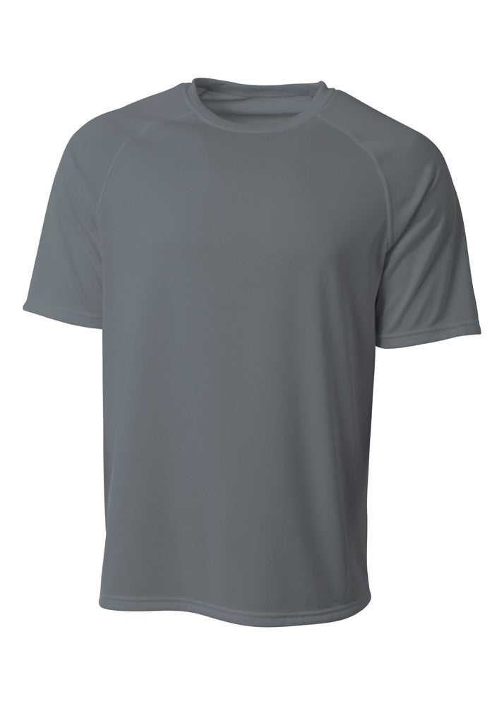 A4 N3393 SureColor Short Sleeve Cationic Tee - Graphite - HIT a Double