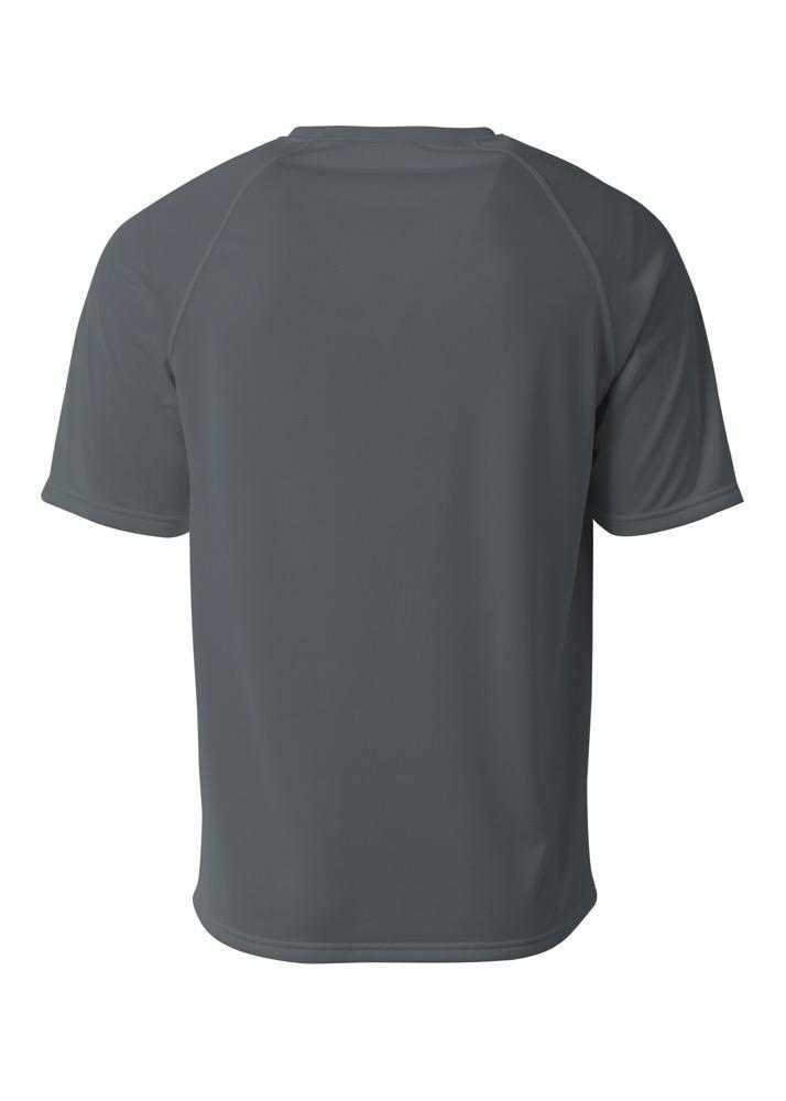 A4 N3393 SureColor Short Sleeve Cationic Tee - Graphite - HIT a Double
