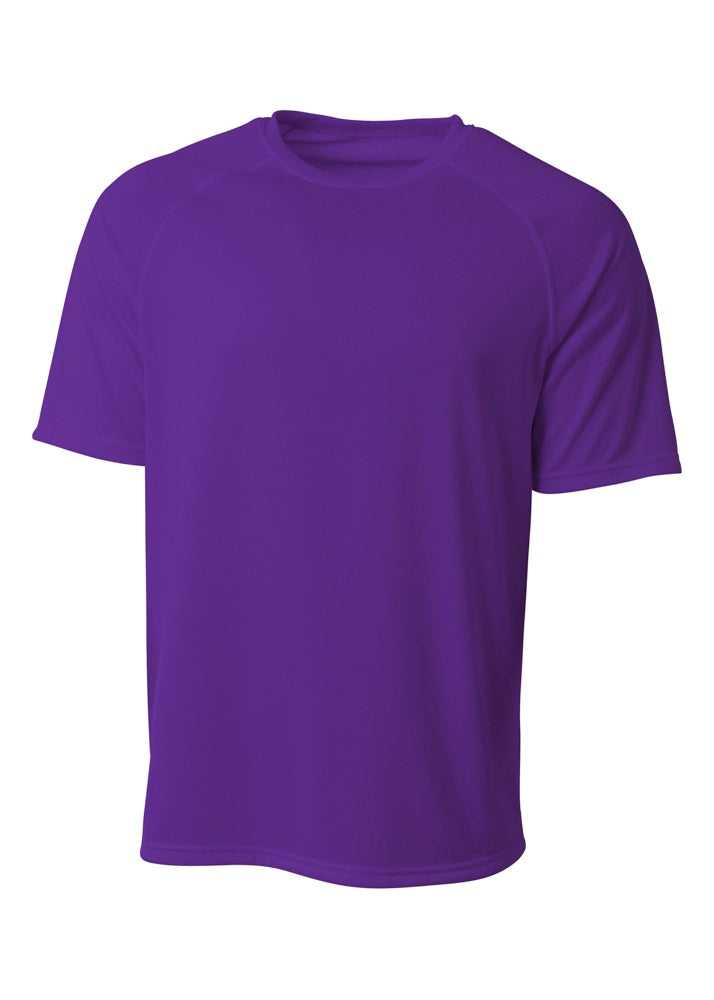 A4 N3393 SureColor Short Sleeve Cationic Tee - Purple - HIT a Double