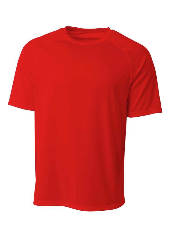 A4 N3393 SureColor Short Sleeve Cationic Tee - Scarlet - HIT a Double