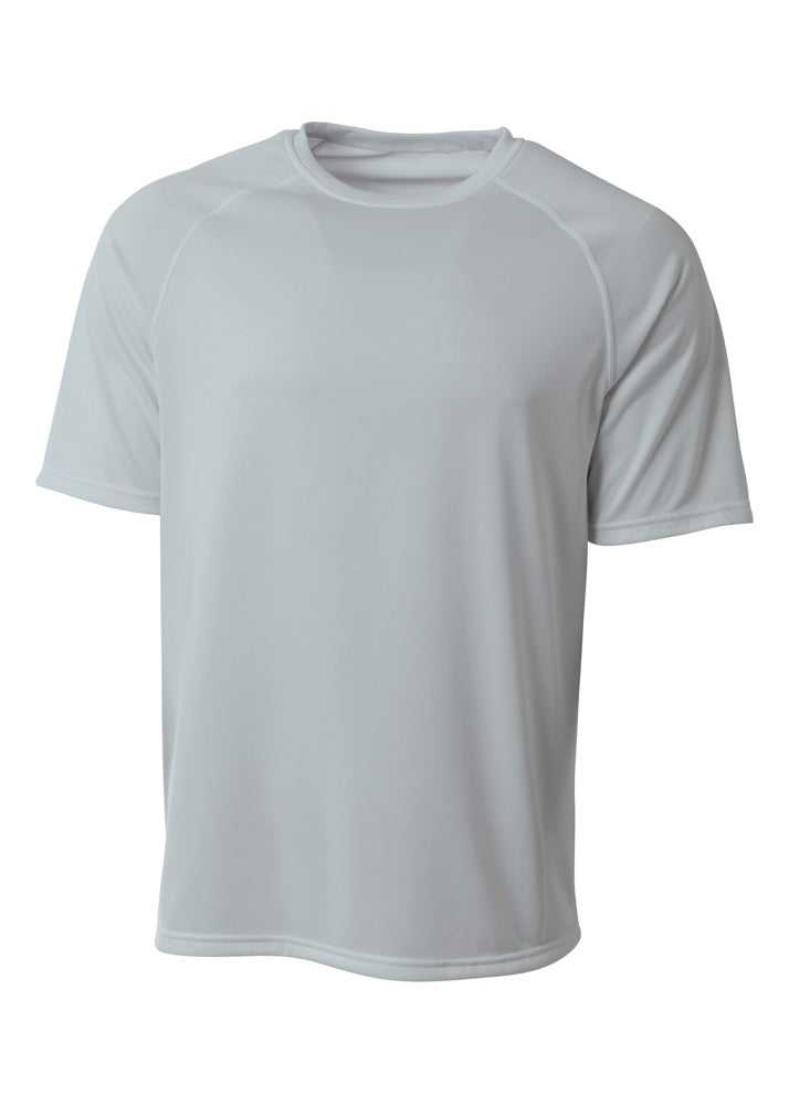 A4 N3393 SureColor Short Sleeve Cationic Tee - Silver - HIT a Double