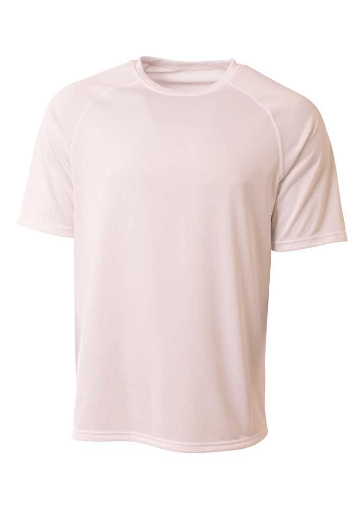A4 N3393 SureColor Short Sleeve Cationic Tee - White - HIT a Double