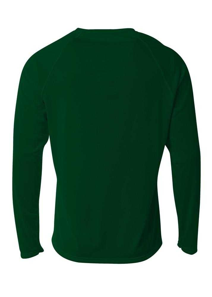 A4 N3396 SureColor Long Sleeve Cationic Tee - Forest - HIT a Double