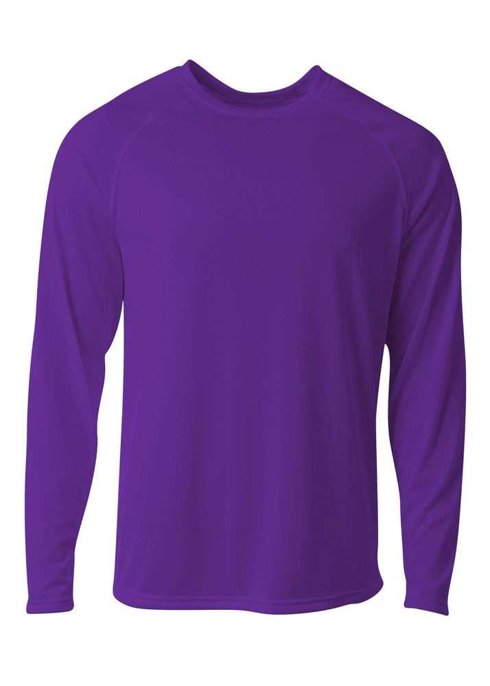 A4 N3396 SureColor Long Sleeve Cationic Tee - Purple - HIT a Double