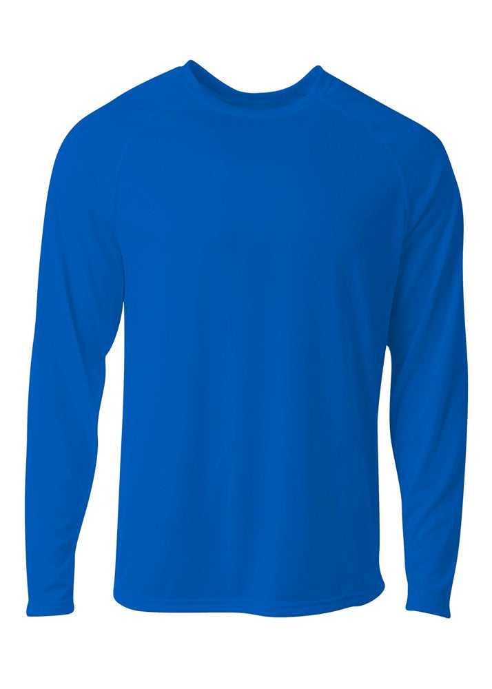A4 N3396 SureColor Long Sleeve Cationic Tee - Royal - HIT a Double