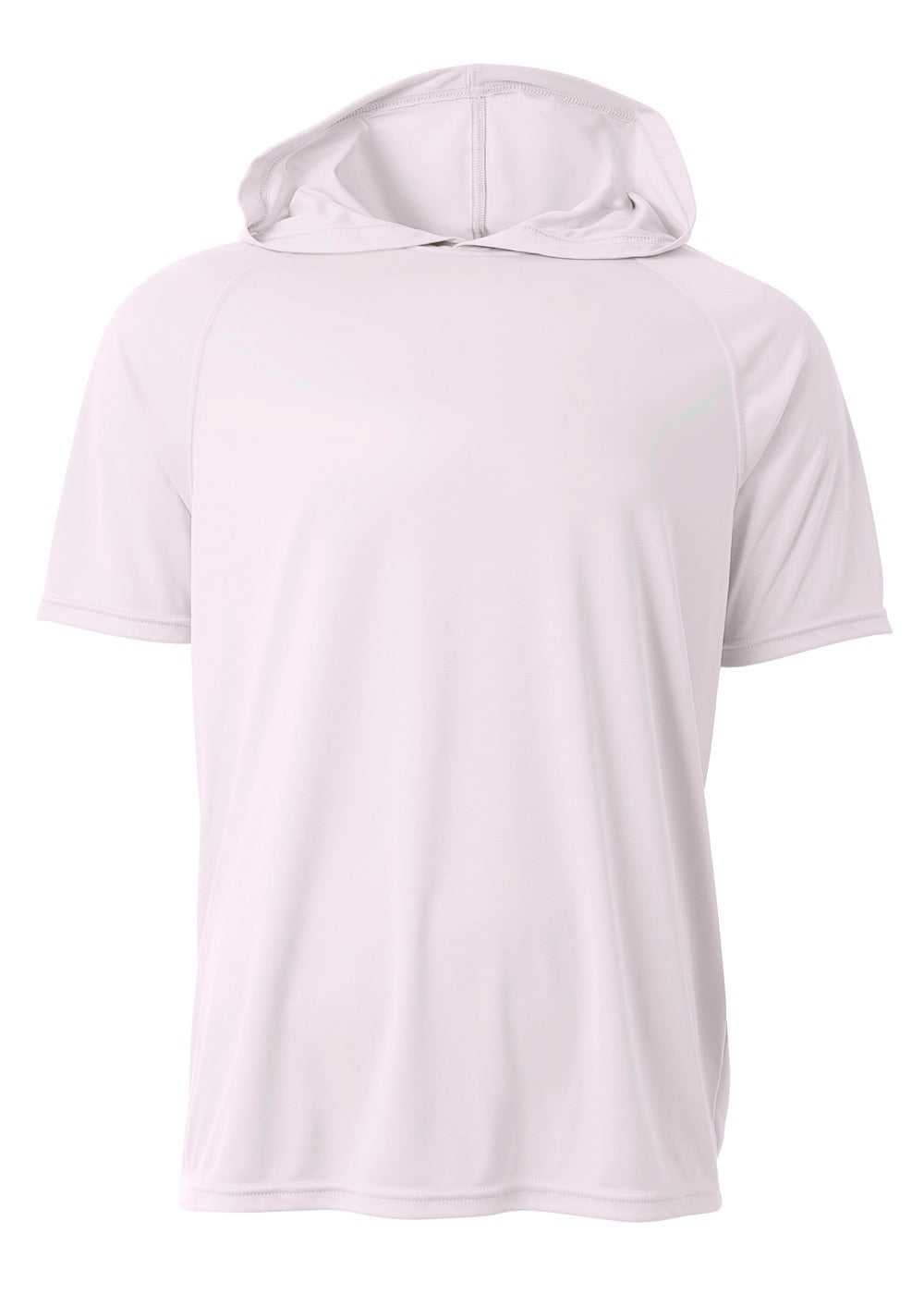 A4 N3408 Short Sleeve Hooded Tee - White - HIT a Double