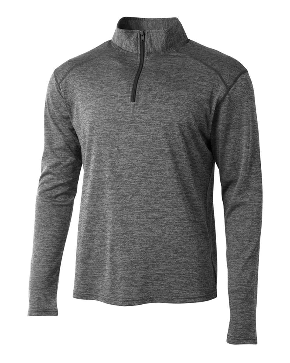 A4 N4010 Inspire Quarter Zip - Charcoal - HIT a Double