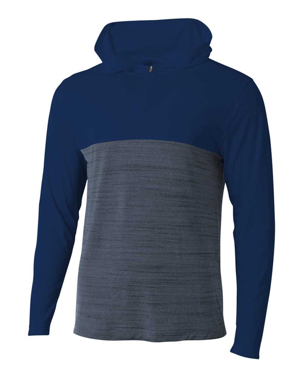 A4 N4013 The Slate Quarter Zip - Navy - HIT a Double