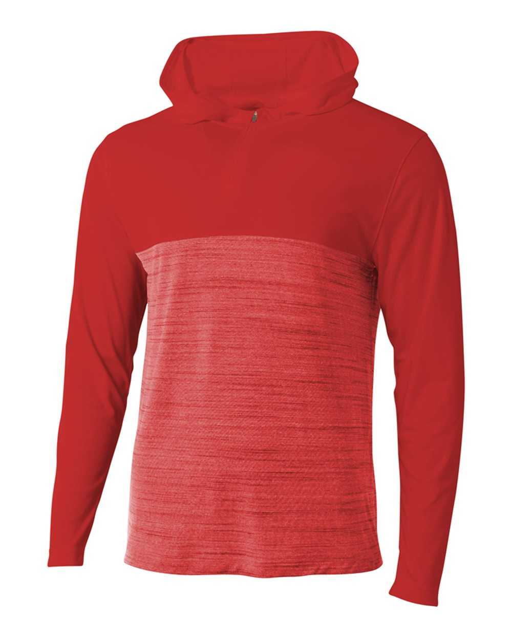 A4 N4013 The Slate Quarter Zip - Scarlet - HIT a Double
