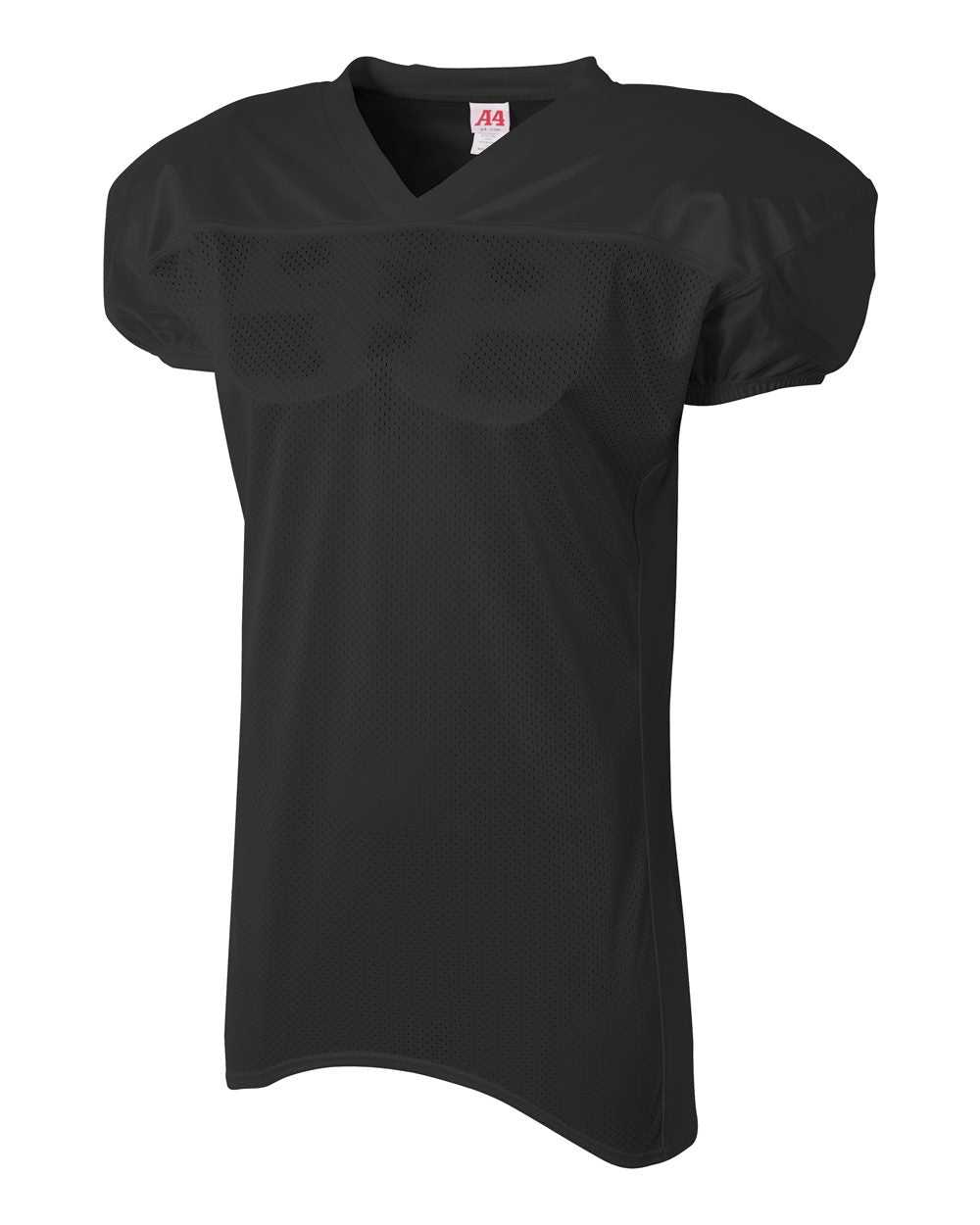 A4 N4242 Mens Nickelback Football Jersey - Black - HIT a Double