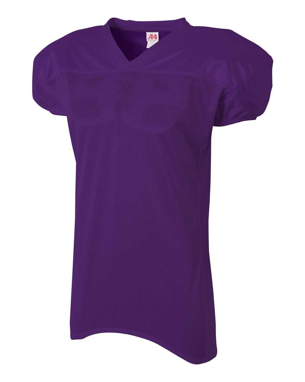 A4 N4242 Mens Nickelback Football Jersey - Purple - HIT a Double