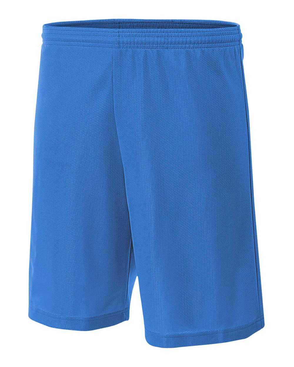 A4 N5255 9&quot; Lined Micromesh Shorts - Royal - HIT a Double