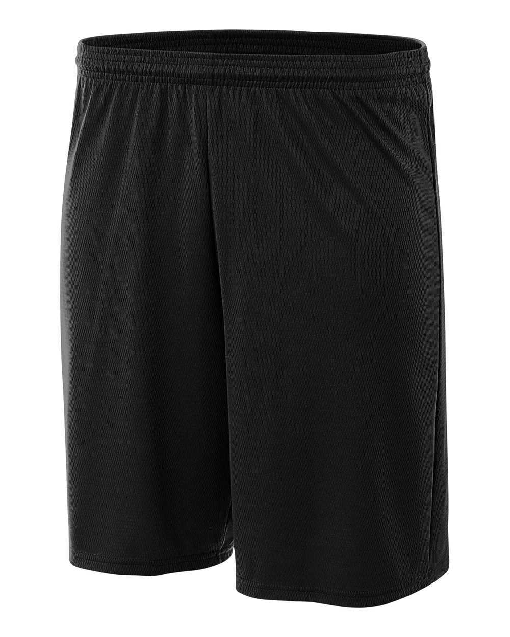 A4 N5281 9&quot; Cooling Performance Power Mesh Practice Short - Black - HIT a Double