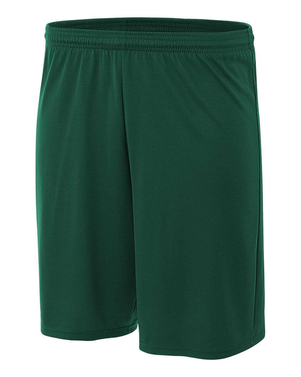 A4 N5281 9" Cooling Performance Power Mesh Practice Short - Forest - HIT a Double