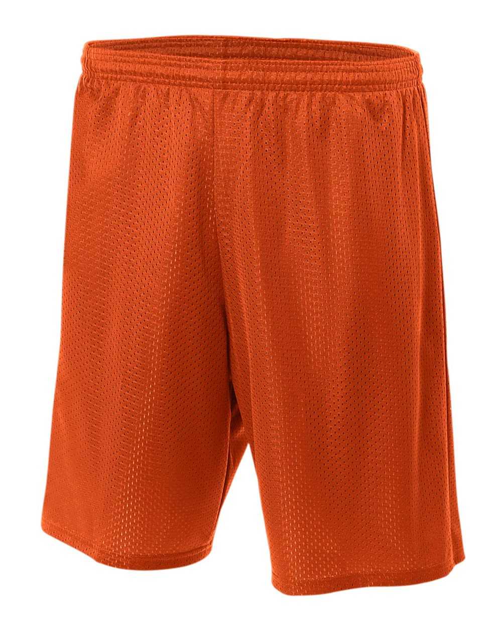 A4 N5293 7&quot; Lined Tricot Mesh Shorts - Athletic Orange - HIT a Double
