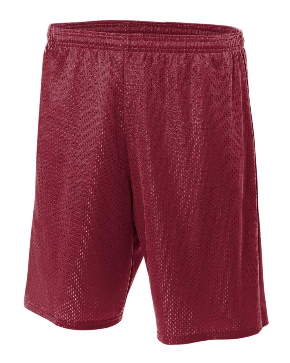 A4 N5293 7&quot; Lined Tricot Mesh Shorts - Cardinal - HIT a Double
