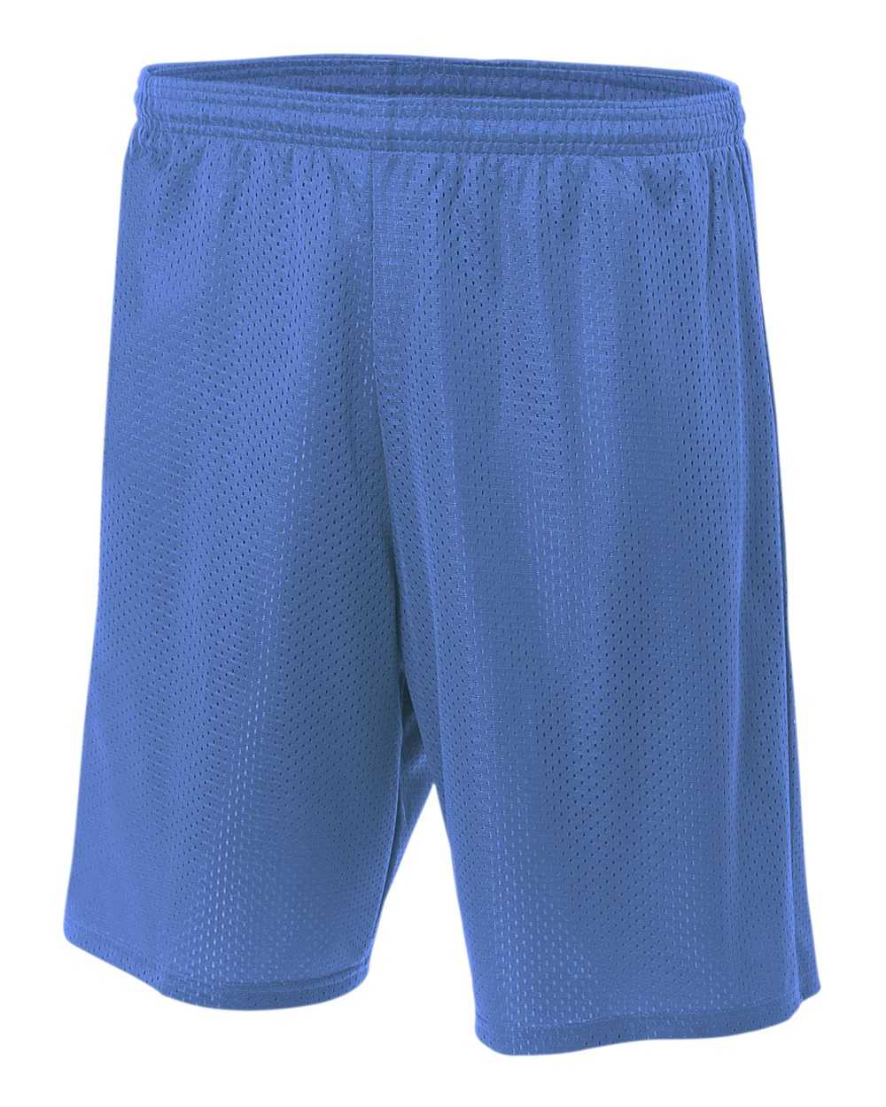 A4 N5296 9" Lined Tricot Mesh Short - Royal - HIT a Double