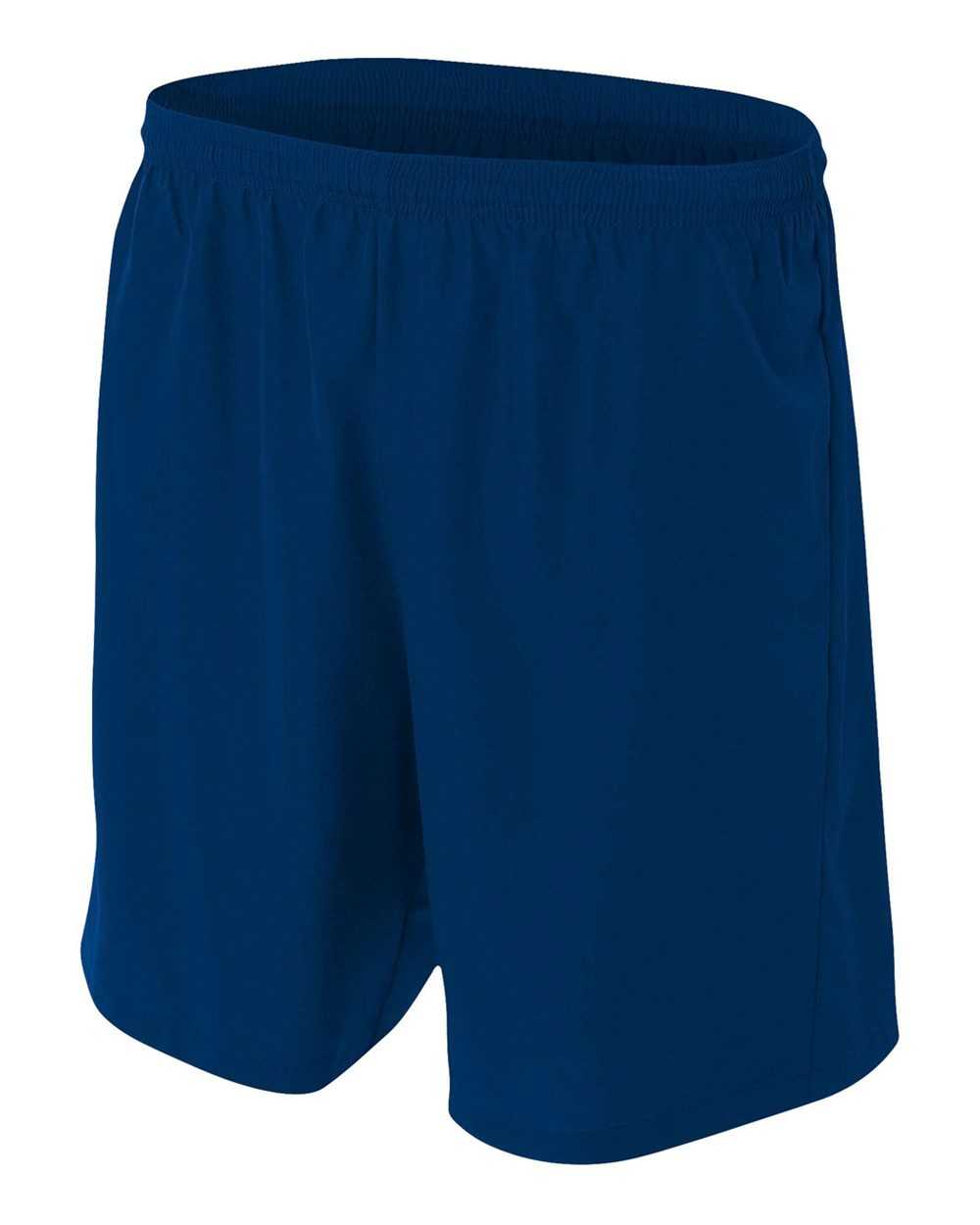 A4 N5343 7&quot; Mens Soccer Short - Navy - HIT a Double