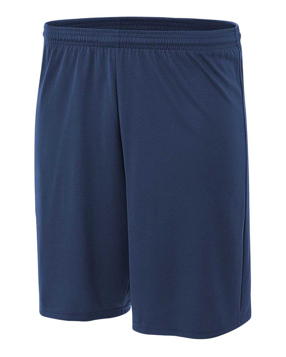 A4 N5378 7" Power Mesh Practice Short - Navy - HIT a Double